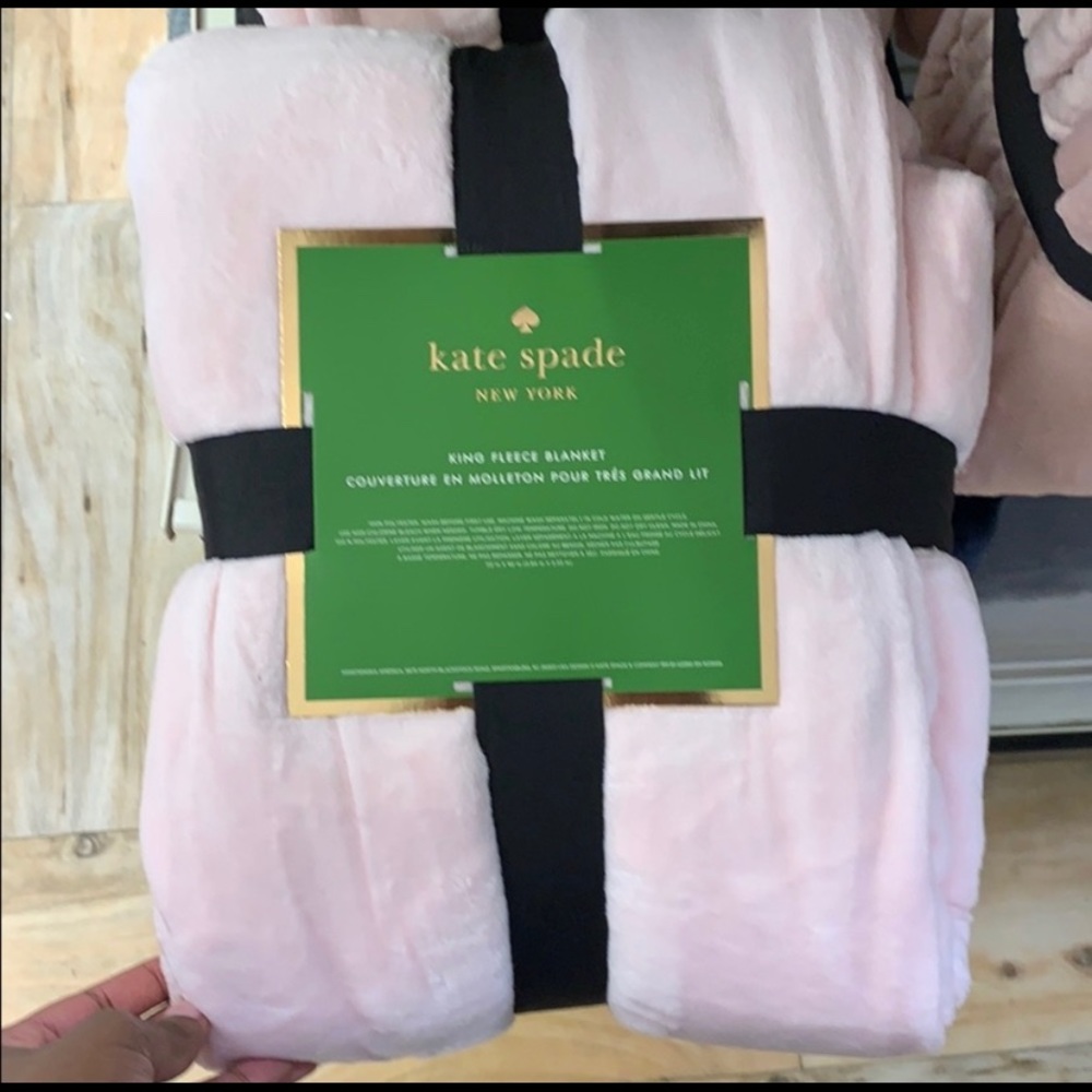 NWT Kate Spade Blanket- Blush Pink